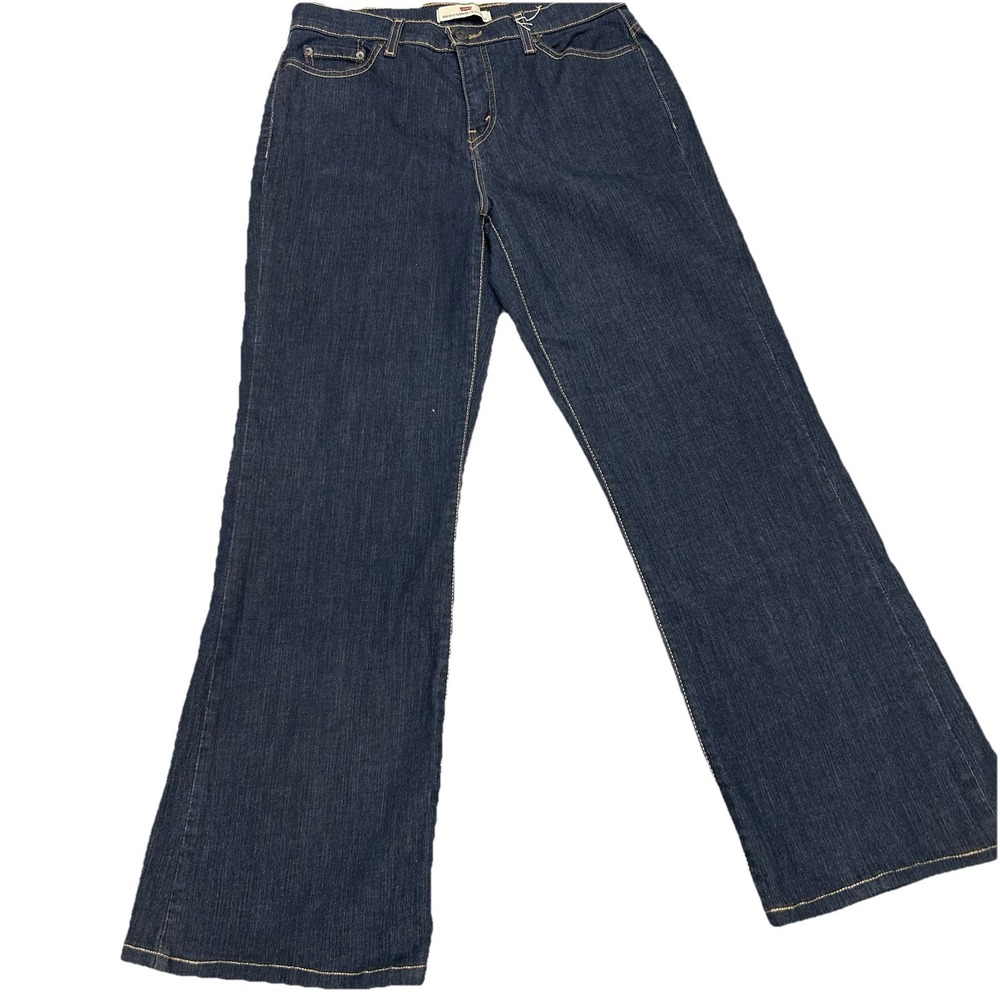 Levi's Perfectly Slimming 512‎ Bootcut Jeans Women's Dark Wash Denim MidRise, 12